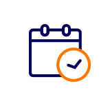 Spending out of pocket costs throughout the year Decorative calendar icon