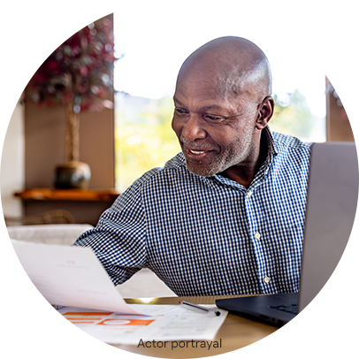 Helpful resources to learn more about 2025 Medicare Part D changes Patient portrayal of smilling senior man
