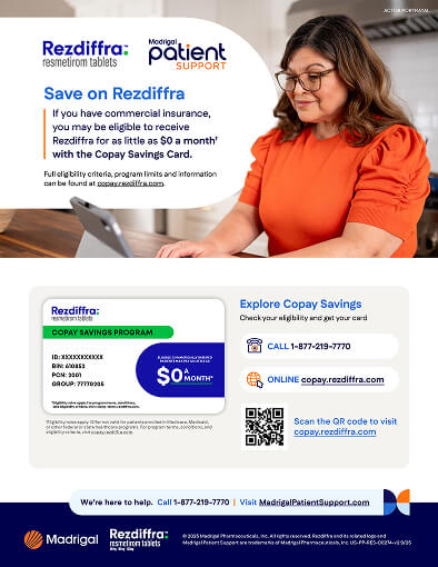 Screenshot of Copay Program Guide